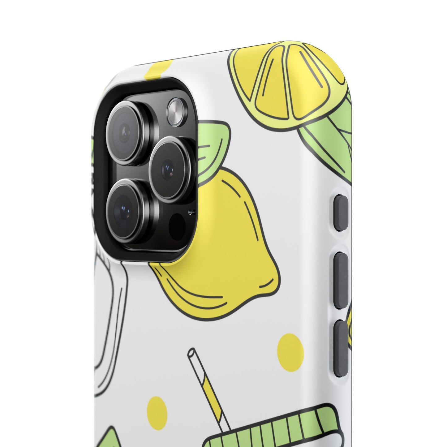 Lemonade Love Tough MagSafe iPhone Case – Fun Lemon Mason Jar Design, Dual-Layer Protection