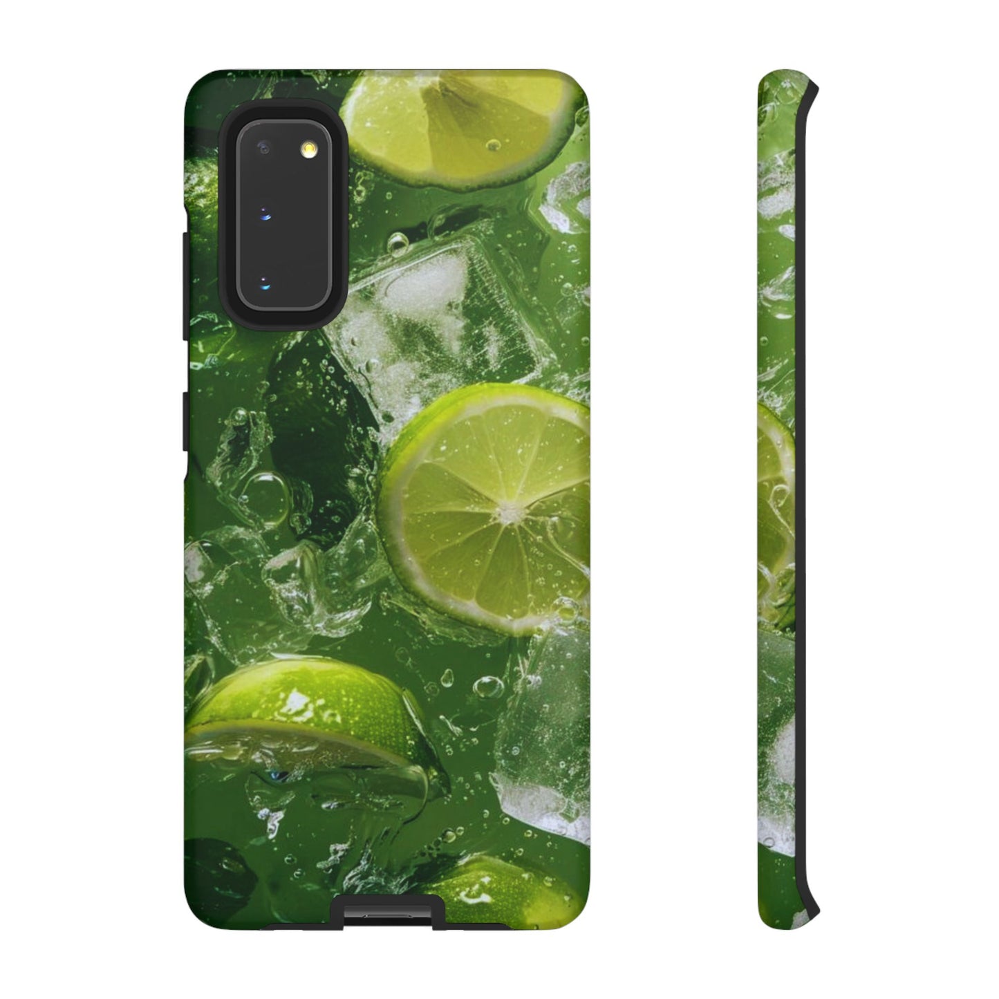 Refreshing Lime Splash Samsung Galaxy Case – Tough Protection, Vivid Dual-Layer Design