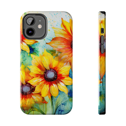 Watercolor Sunflower Splash - iPhone Series Case