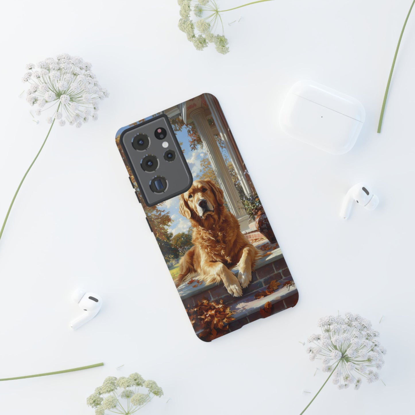 Golden Retriever Autumn Serenity - Samsung Galaxy Series Case