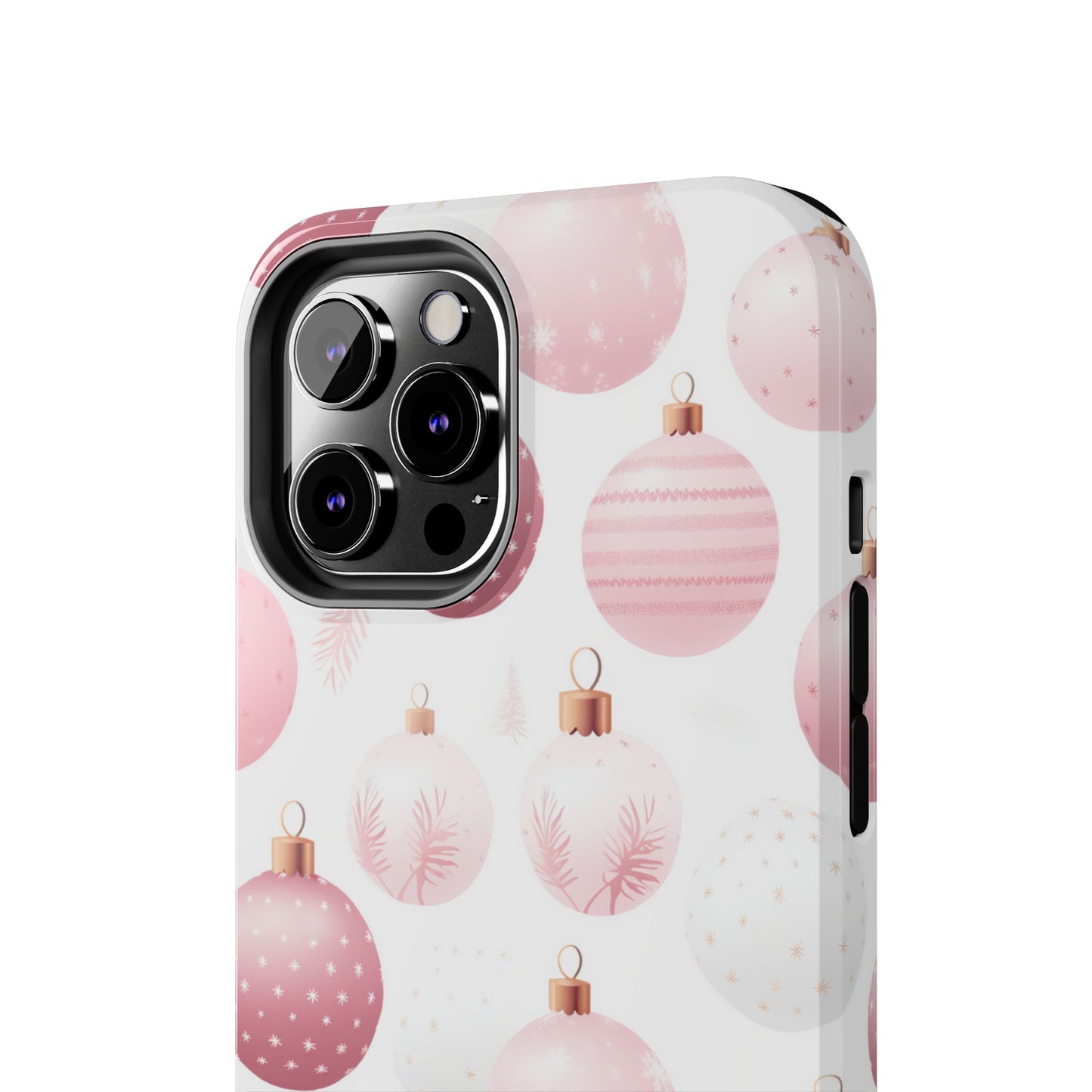 iPhone Case: Merry in Pink – Christmas Balls