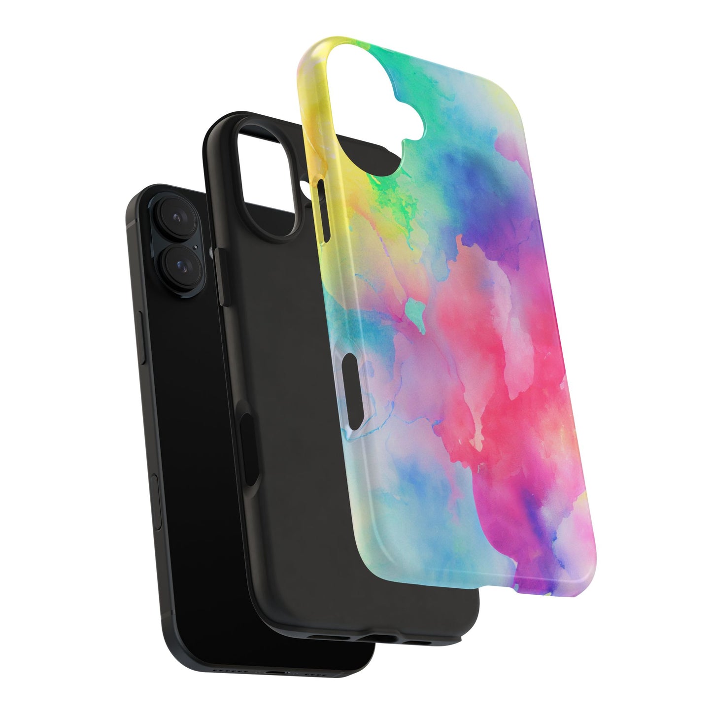 Pastel Watercolor Dream iPhone Case – Slim Profile, Glossy Finish