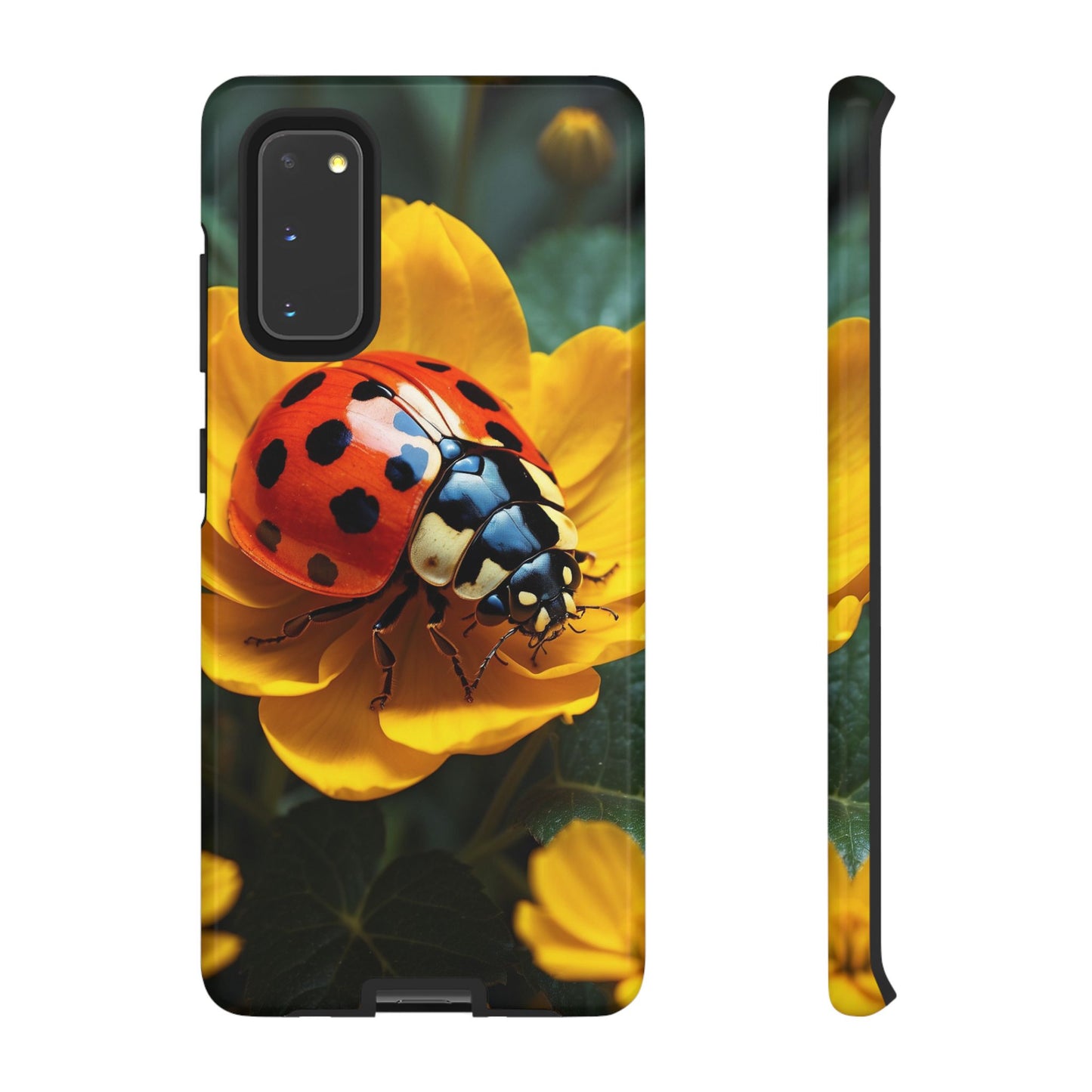 Golden Blooms & Ladybug Charm - Samsung Galaxy Case