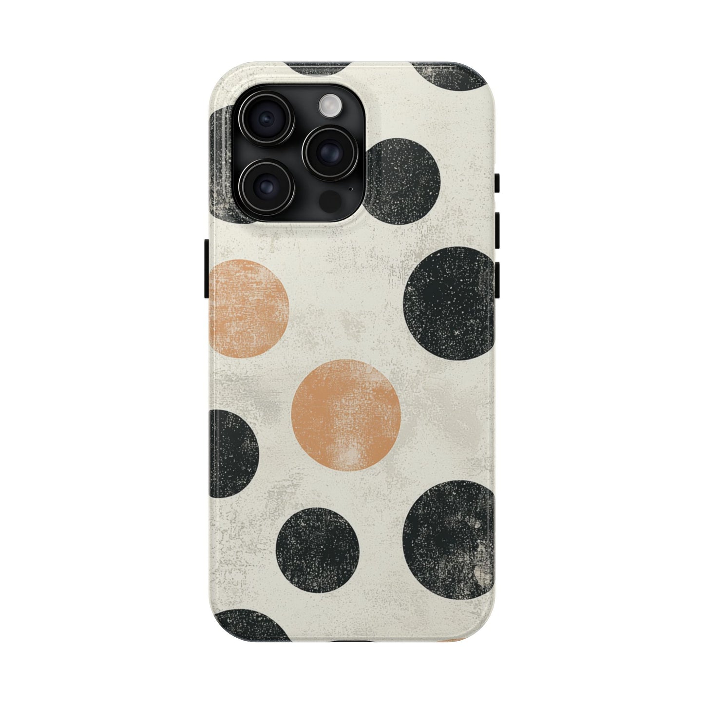 Vintage Polka Dot iPhone Case - Retro Abstract Protective Cover