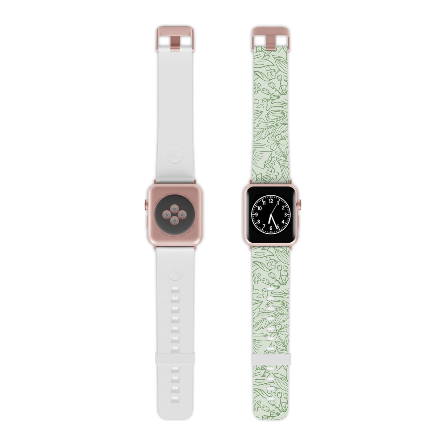  Sage Green Floral Line Art Apple Watch Band