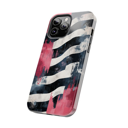 Blood Zebra iPhone Case – Bold Red & Black Pattern