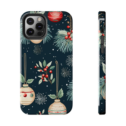 Elegant Christmas Ornaments and Pine - iPhone Series Case