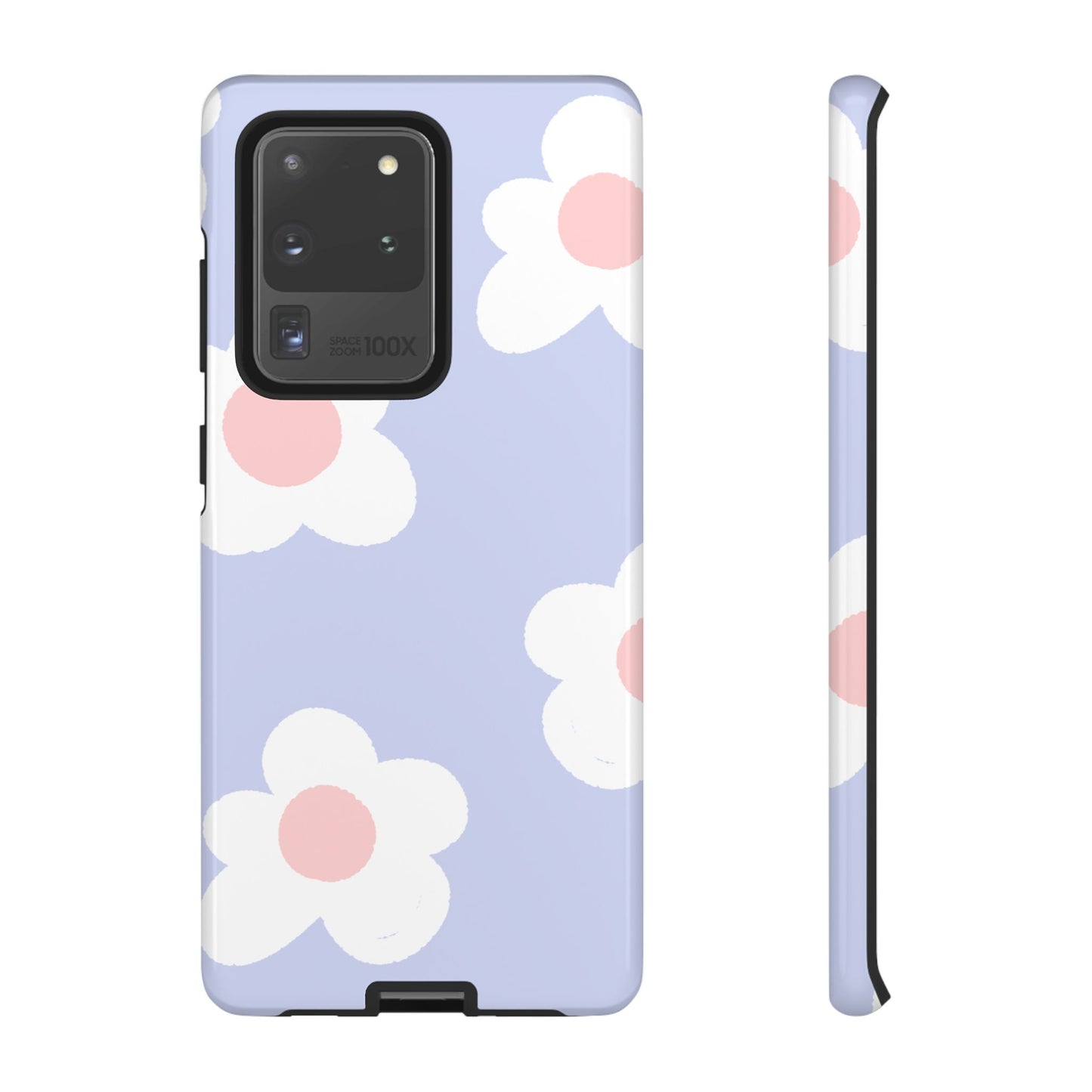 Retro Daisy Pastel Tough Samsung Galaxy Case – Durable Design with Soft Matte Finish