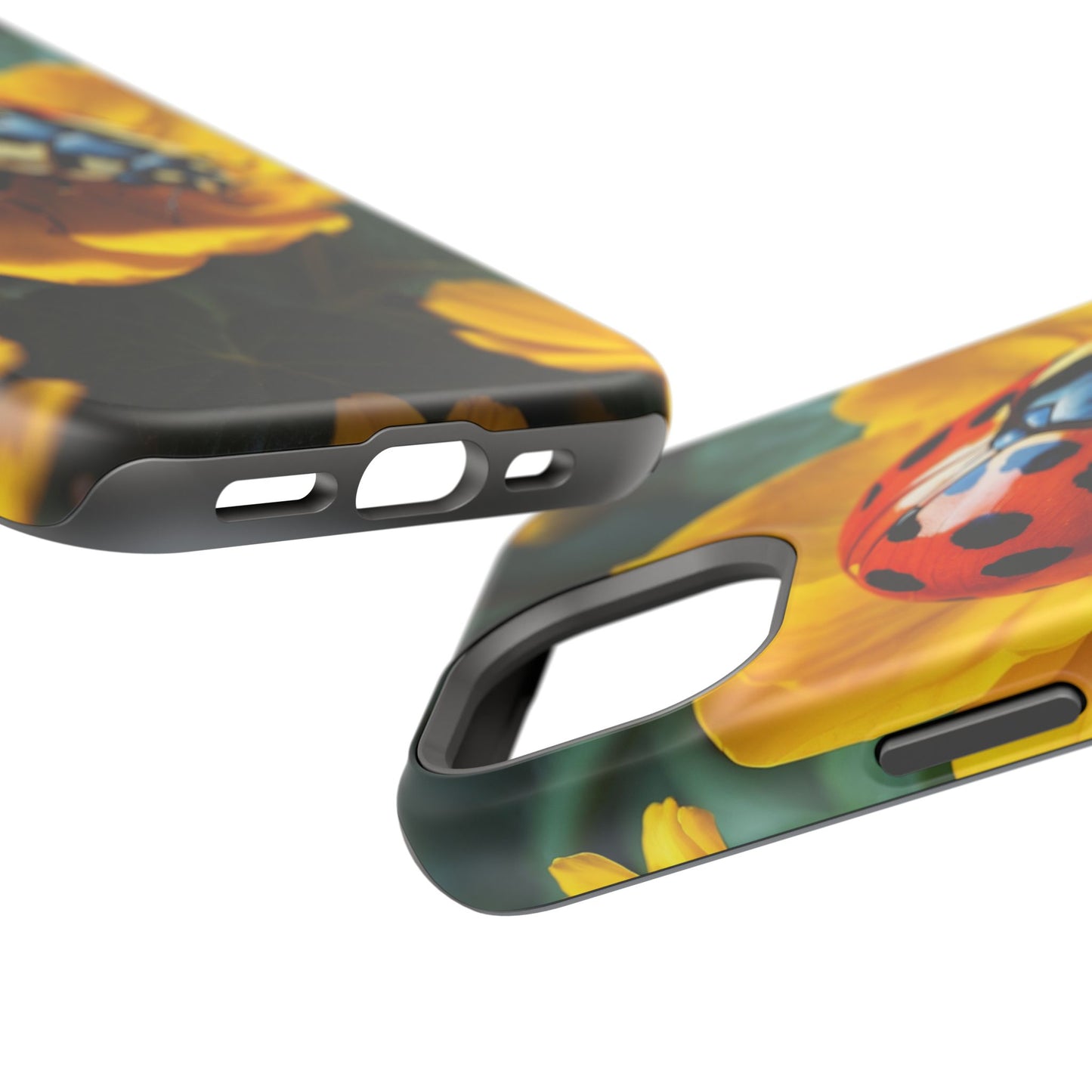 Yellow Blossoms with Bug Accent - MagSafe iPhone Case