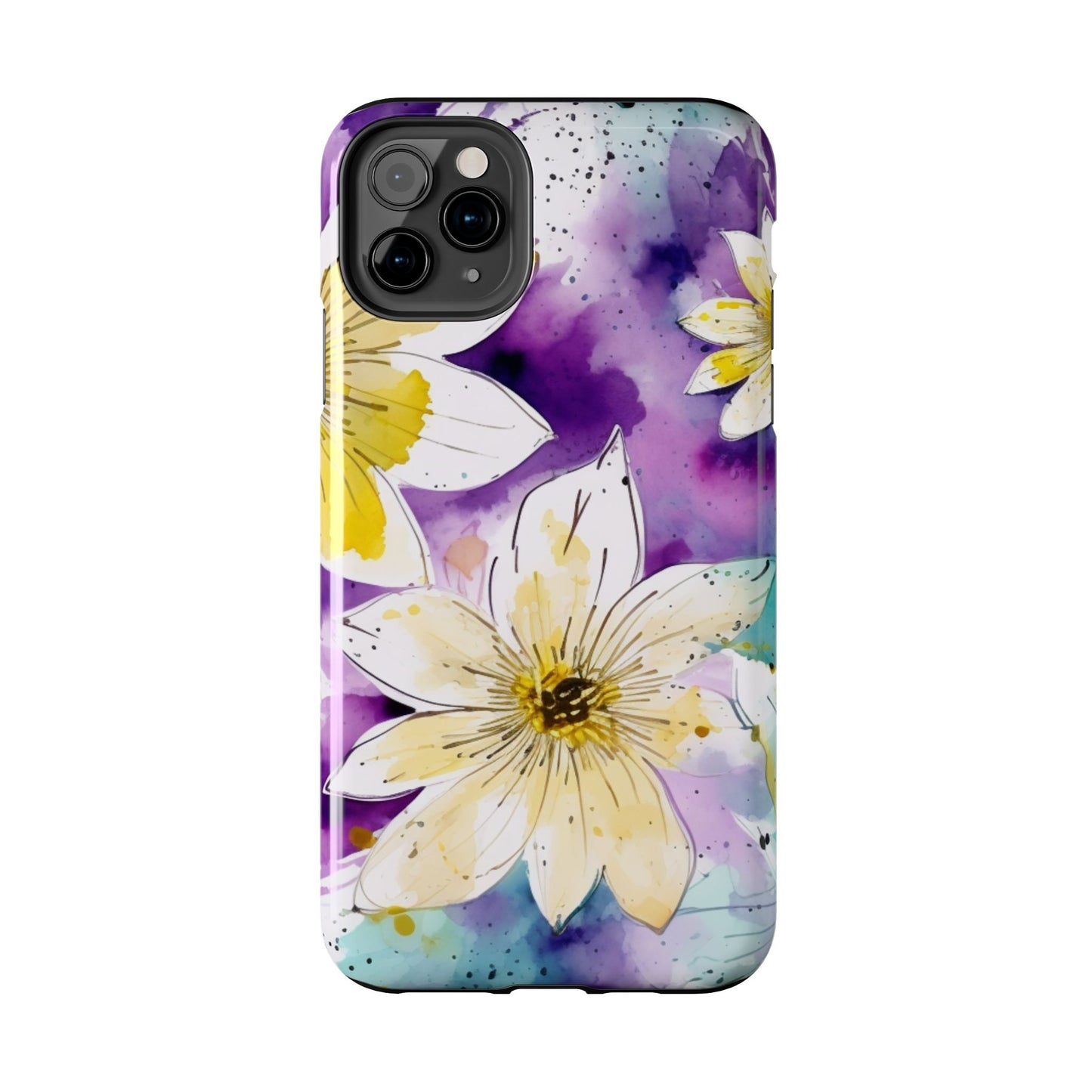 Abstract Floral Watercolor Splash - iPhone Series Case