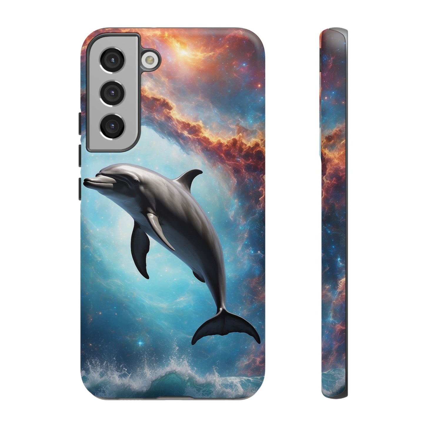 Cosmic Dolphin Space Vibes - Samsung Galaxy Case