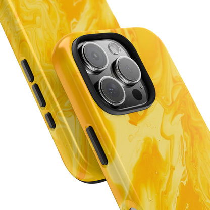 Luxe Yellow Marble iPhone Case – Stunning Golden Marble Texture