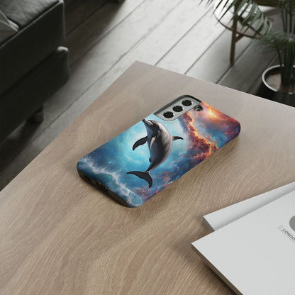 Cosmic Dolphin Space Vibes - Samsung Galaxy Case