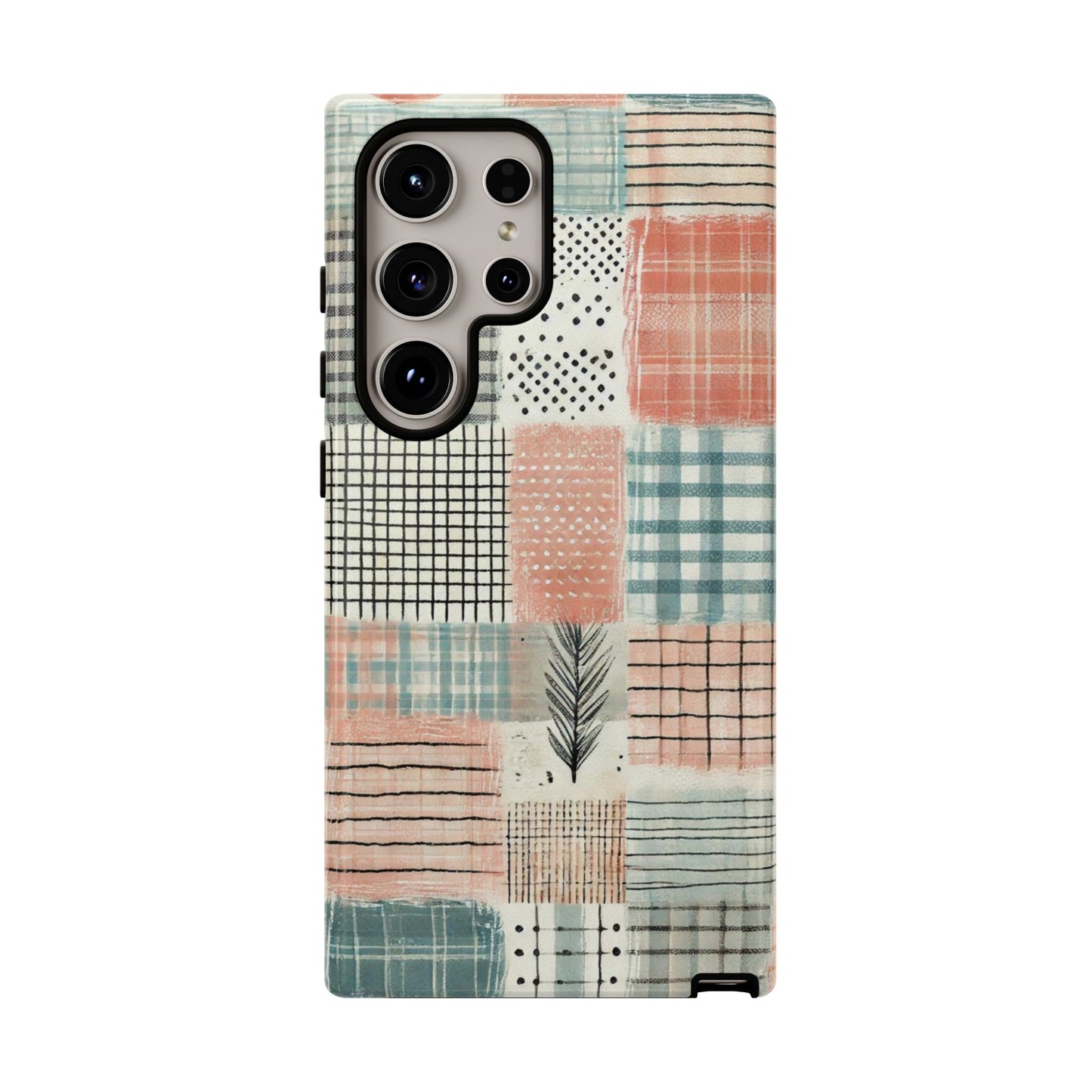 Modern Patchwork Pastel – Stylish Protection with Quilted Farmhouse Vibes - BOGO Cases