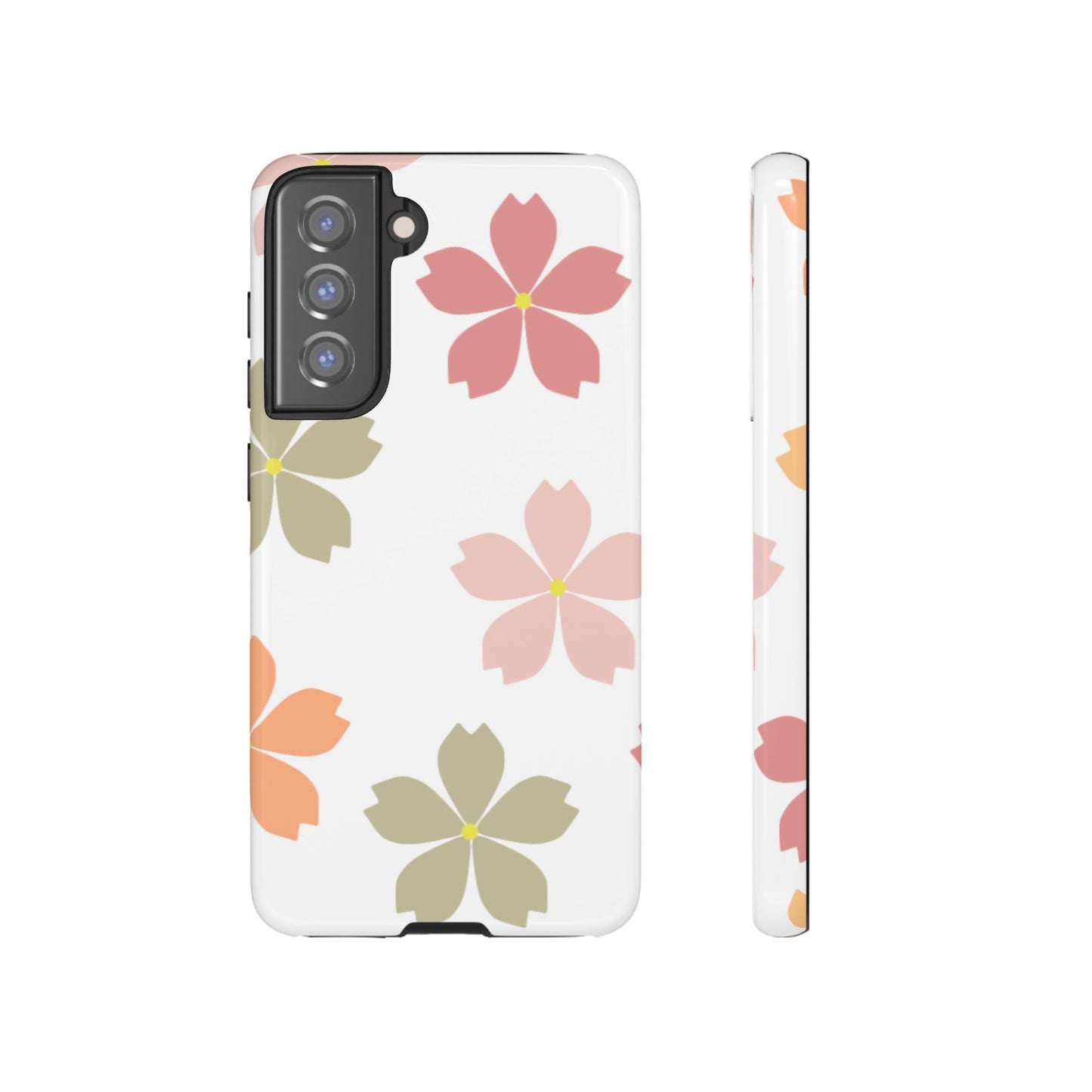 Pastel Sakura Blossom Tough Samsung Galaxy Case – Durable Design with Soft Matte Finish