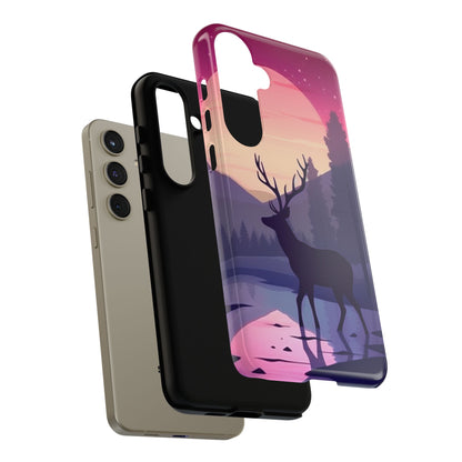 Twilight Elegance: Stag Reflection – Samsung Galaxy Case