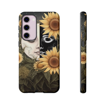 Sunflower Moon and Stars Samsung Galaxy Case – Ethereal Art Design