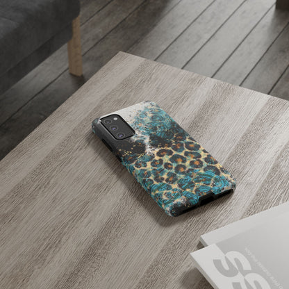 Turquoise Paisley Cowhide Leopard - Samsung Galaxy Series Case