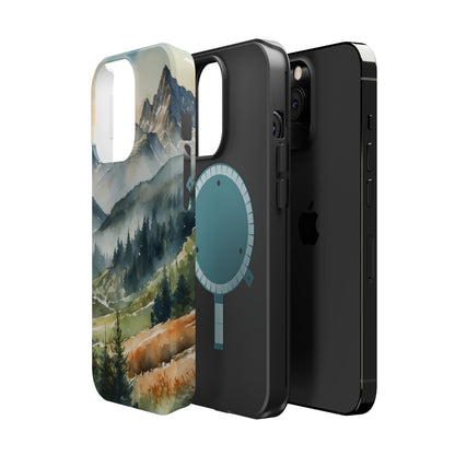 Serene Alpine Forest - MagSafe iPhone Case