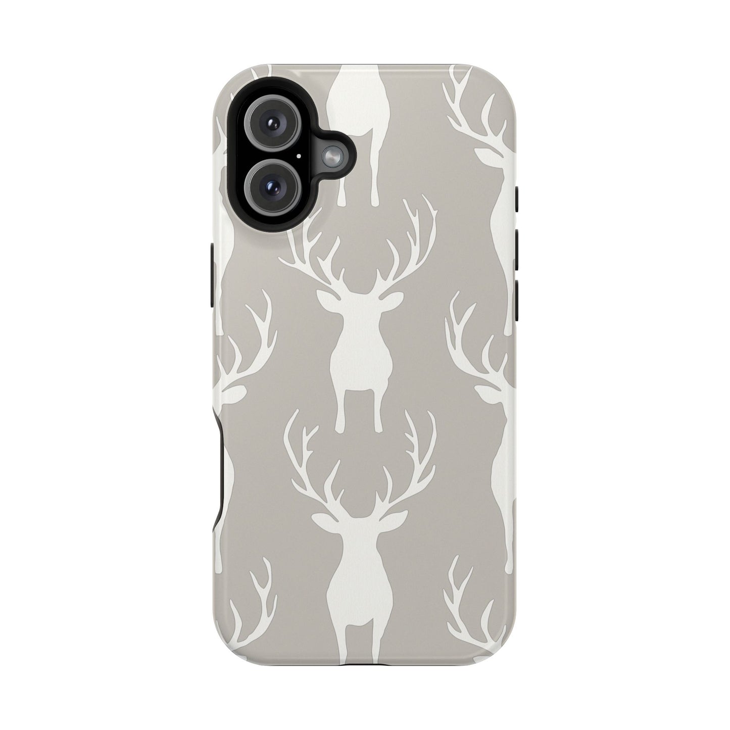 Minimalist Deer Silhouette MagSafe Pattern – iPhone Series Case