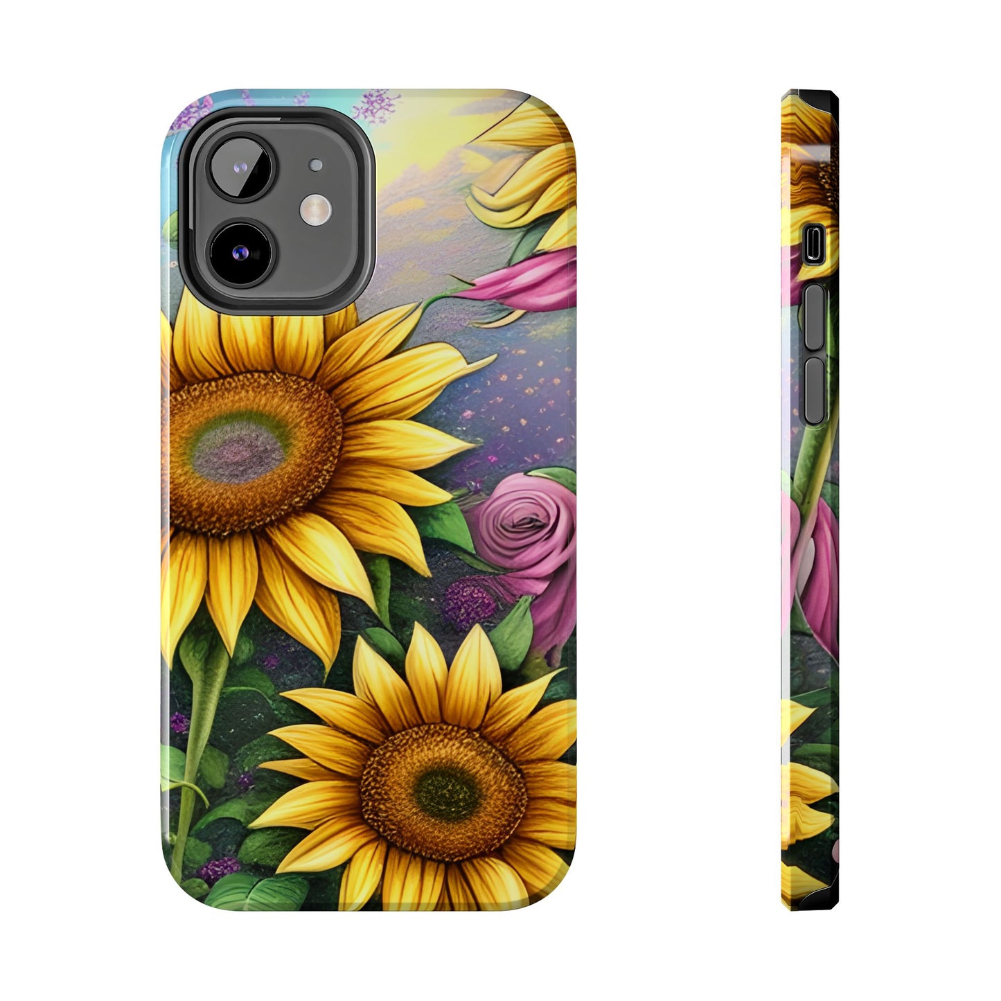 Whimsical Sunflower & Rose Garden - iPhone Series Case