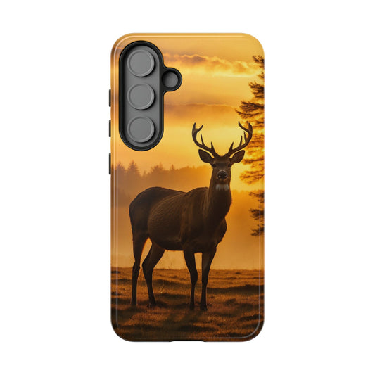 Sunset Majesty: Regal Stag – Samsung Galaxy Case