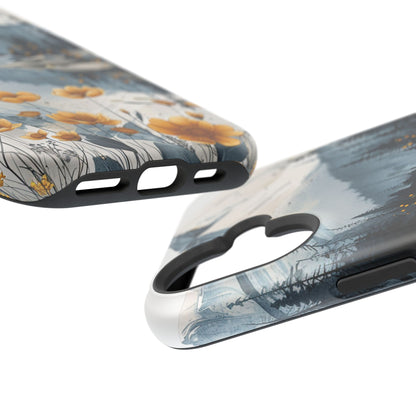 Silver Alpine Wildflower iPhone Case