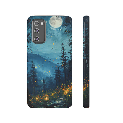 Moonlit Enchanted Forest Glow – Artistic Night Landscape Design - BOGO Cases