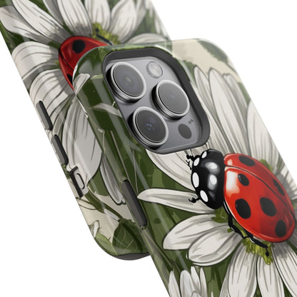 Ladybug & Daisy Garden Charm - MagSafe iPhone Case