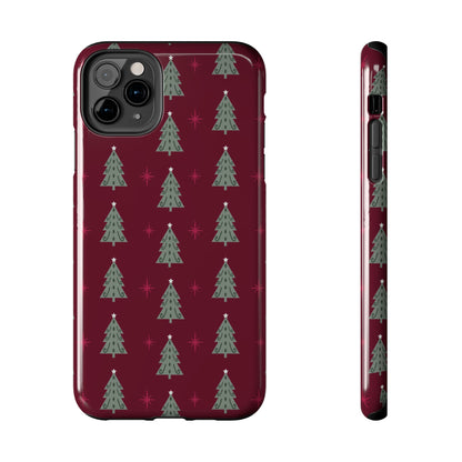 Retro Christmas Tree Pattern – iPhone Series Case