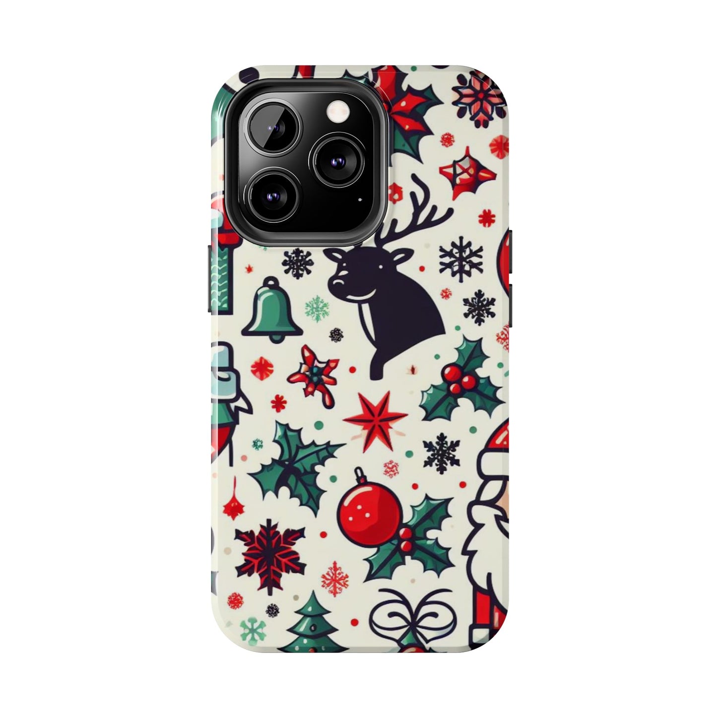 Cartoon Christmas Cheer – iPhone Case