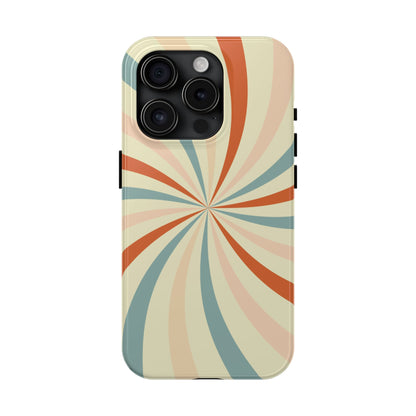 Retro Swirl iPhone Case – Durable, Vintage-Inspired Design with Dual-Layer Protection