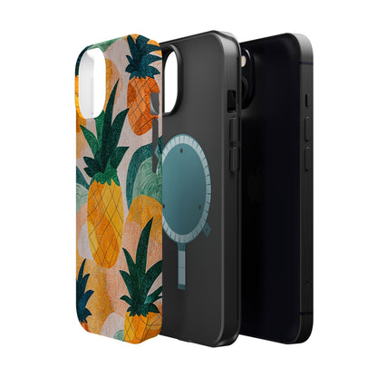 Tropical Pineapple MagSafe iPhone Case – Vibrant Fruit Design, Tough Dual-Layer Protection