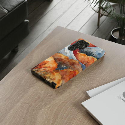 Autumn Mountain Forest Watercolor - Samsung Galaxy Case