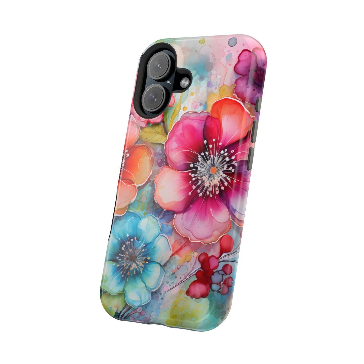 Vibrant Watercolor Floral Garden - MagSafe iPhone Series Case