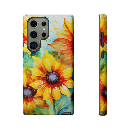 Watercolor Sunflower Splash - Samsung Galaxy Series Case