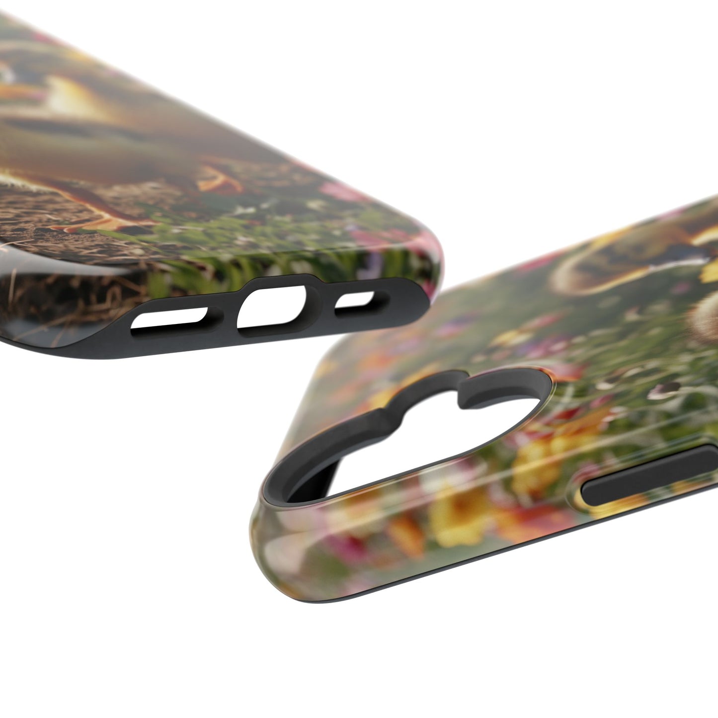 Charming Ducklings in Floral Garden - MagSafe iPhone Case