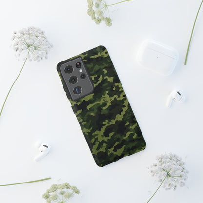 Dark Green Camouflage – Samsung Galaxy Case, Durable and Stylish