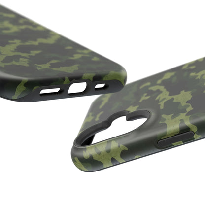 Dark Green Camouflage – MagSafe iPhone Case, Slim and Drop-Resistant