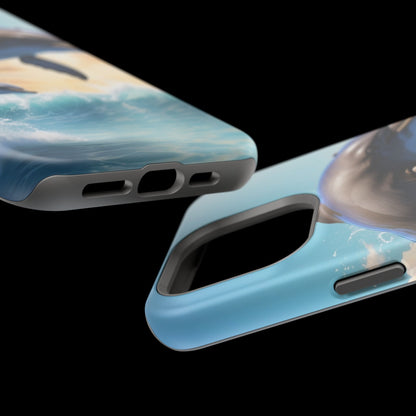 Dolphin Galaxy Splash - MagSafe-Compatible Case