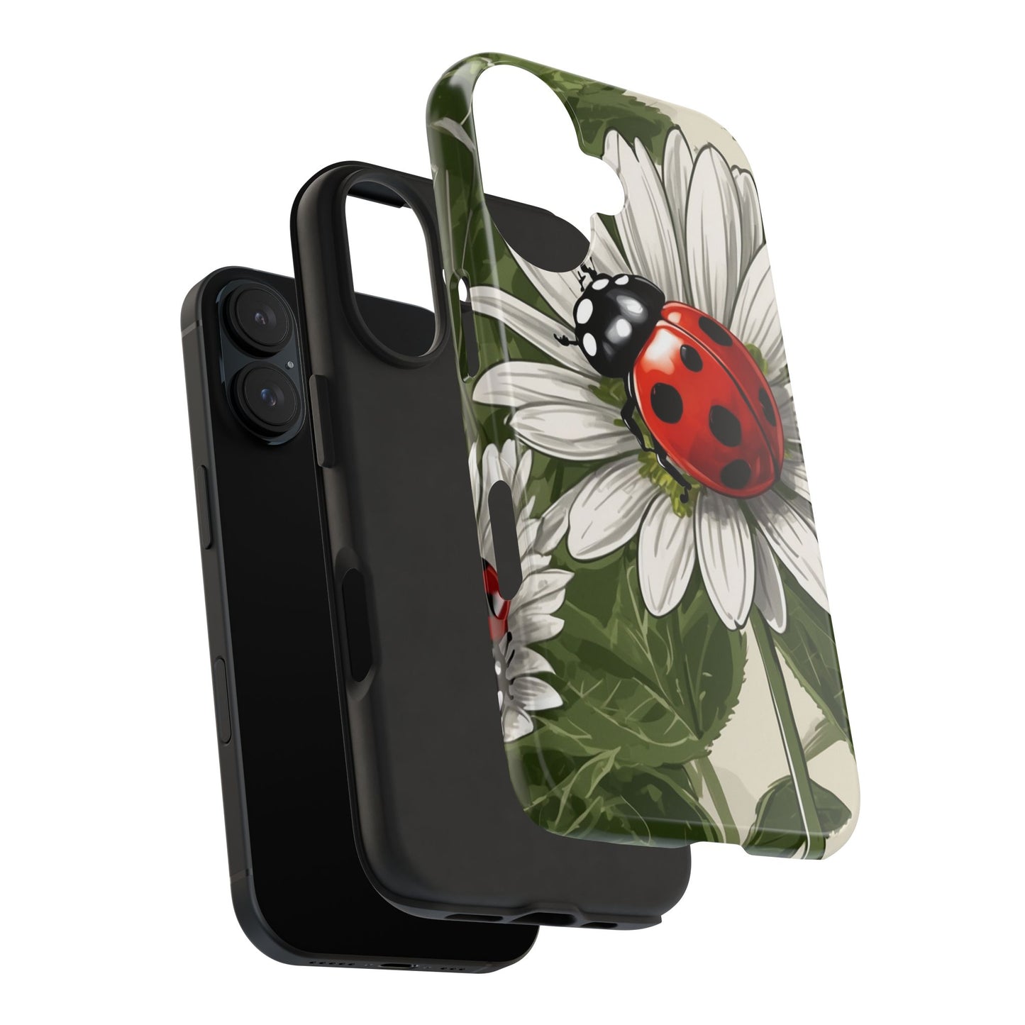 Ladybug & Daisy Garden Charm - iPhone Series Case