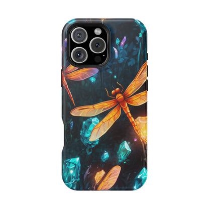 Mystical Dragonflies & Crystals – MagSafe iPhone Series Case