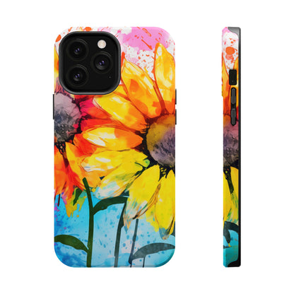 Bold Watercolor Sunflowers - MagSafe iPhone Series Case