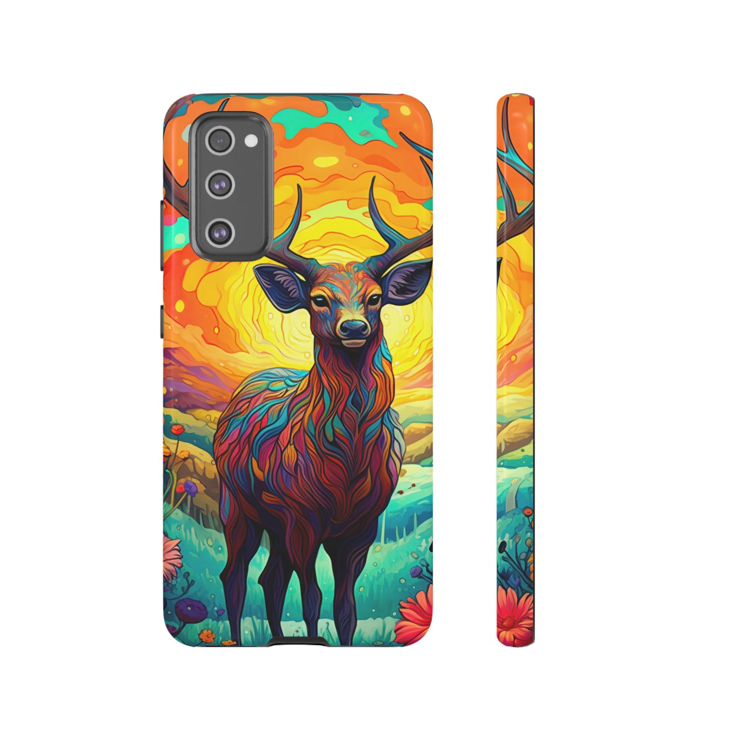 Vibrant Stag in Bloom – Samsung Galaxy Case