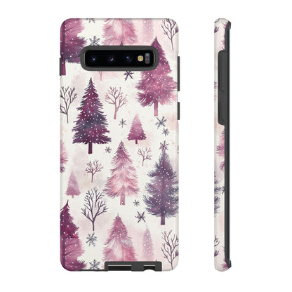 Winter Wonderland Purple Christmas Trees –Samsung Galaxy Series Case