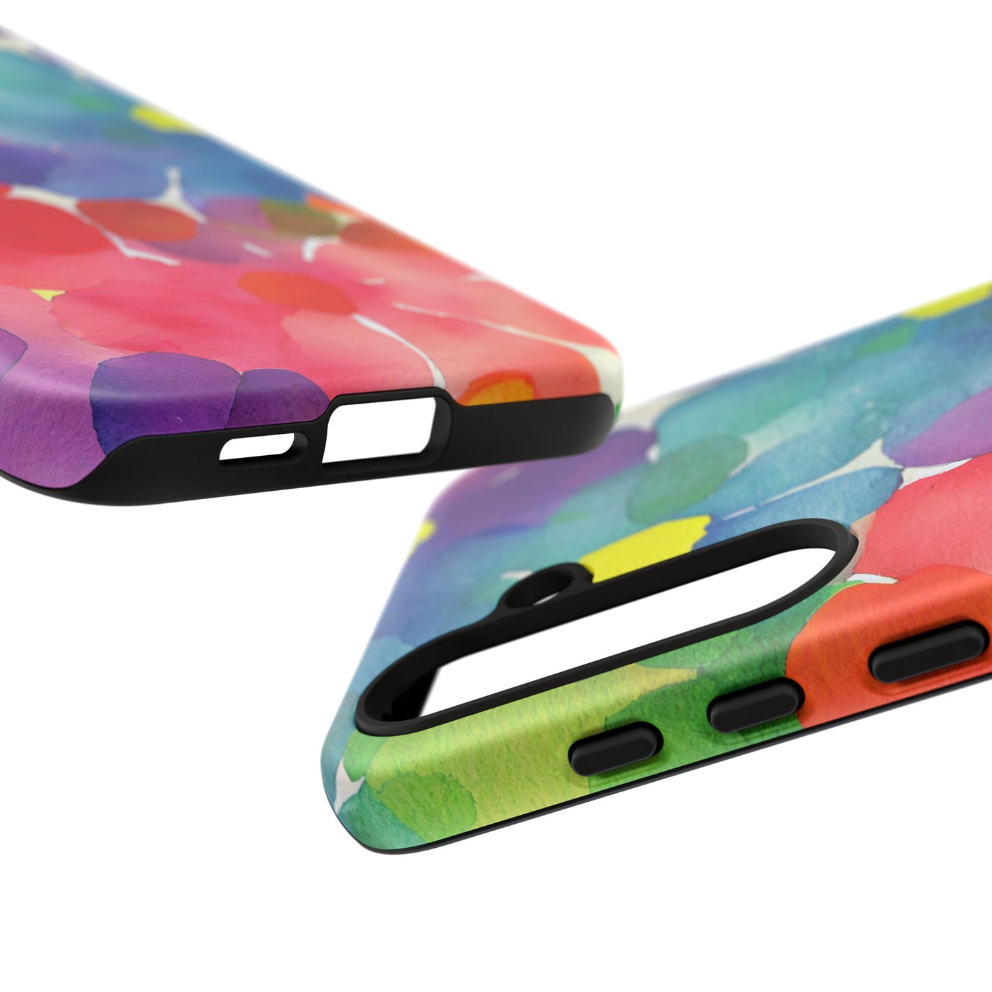 Rainbow Bloom Watercolor Samsung Galaxy Case – Slim Design, Glossy Finish