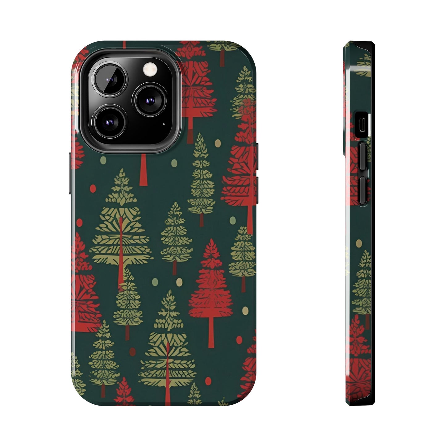 Retro Christmas Trees Pattern - iPhone Series Case