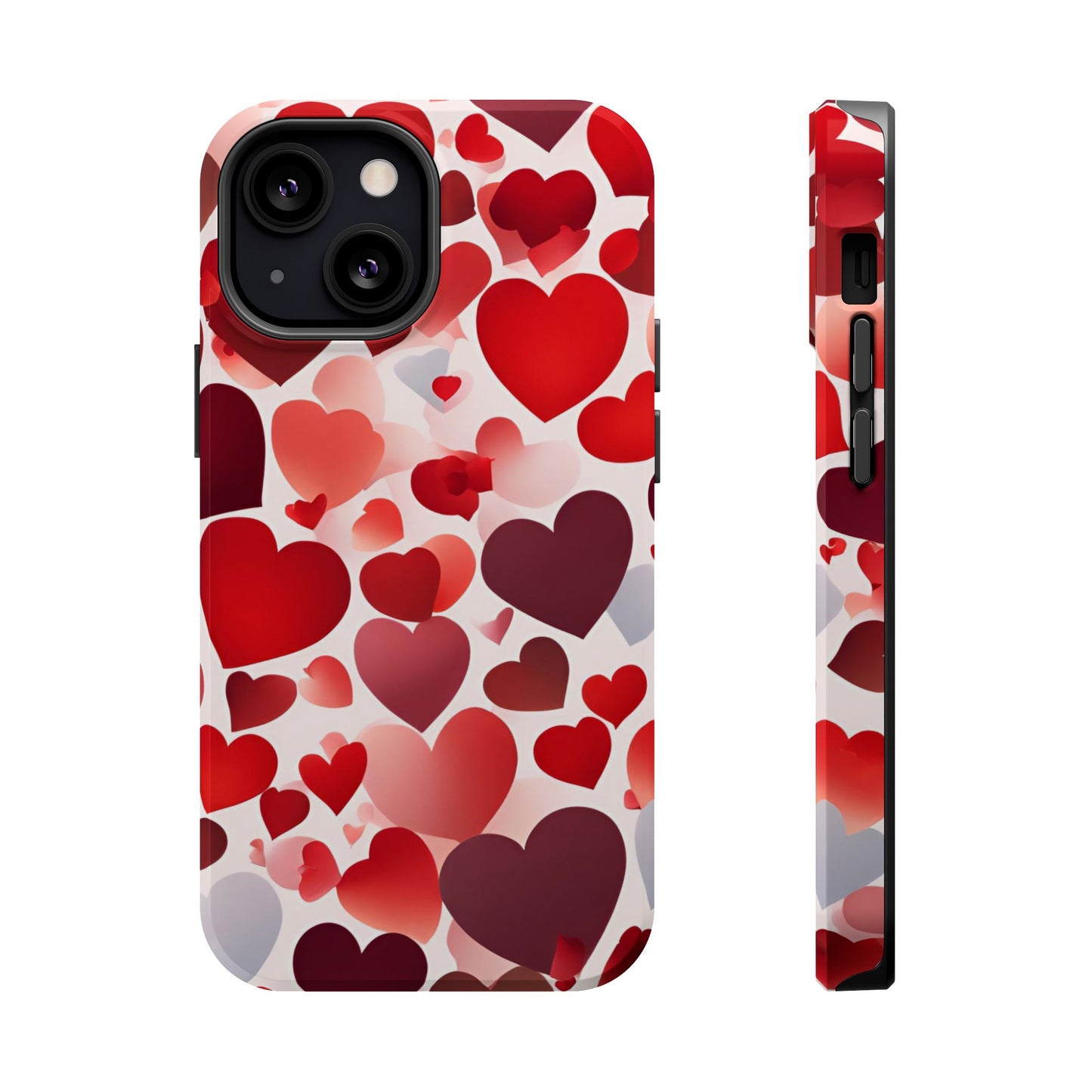 MagSafe Case: Romantic Red Heart Gradient Case