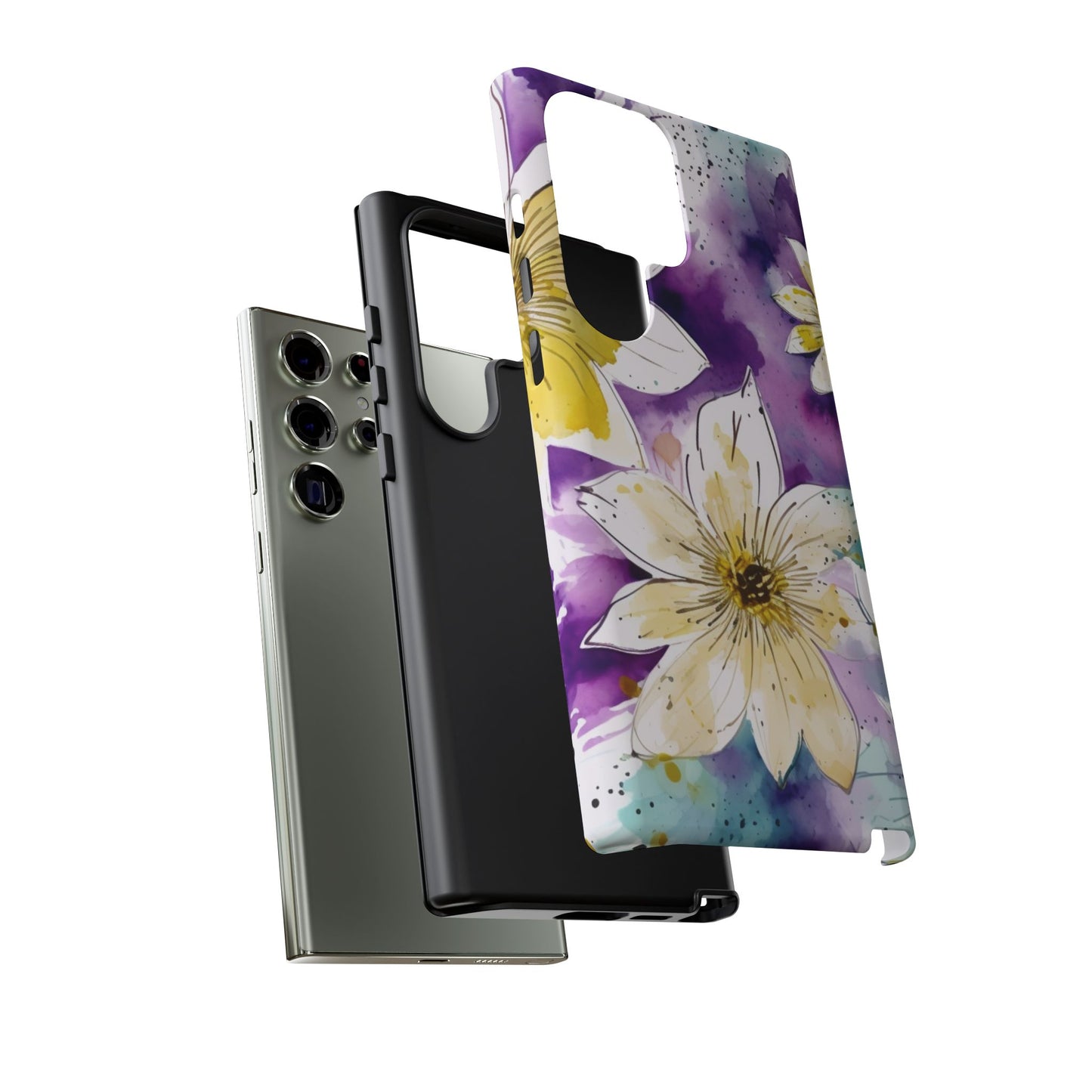 Abstract Floral Watercolor Splash - Samsung Galaxy Series Case