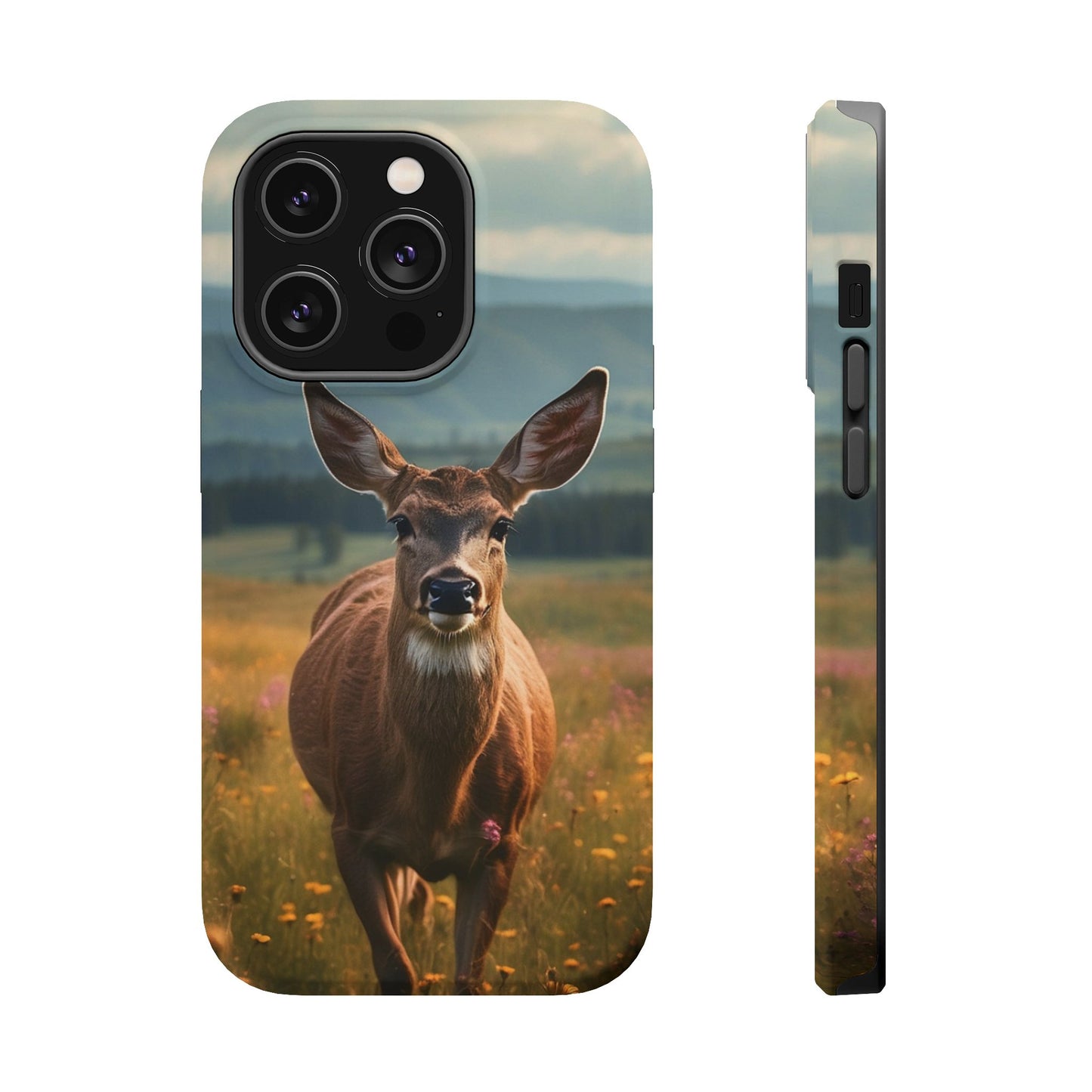 Rustic Meadow Deer – MagSafe iPhone Case